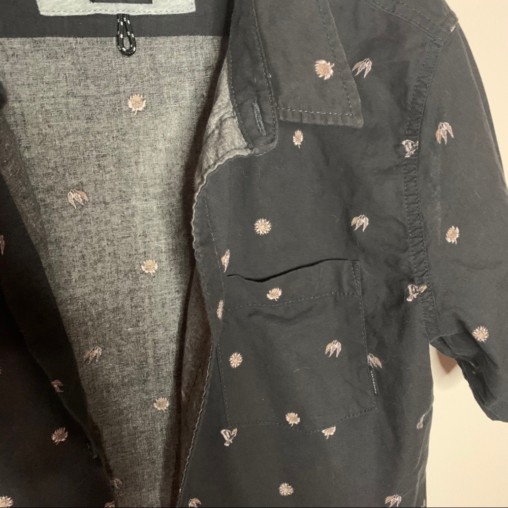 Quicksilver Printed Flower Button Down Shirt - image 5